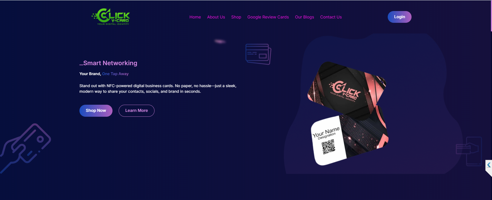Smart Networking Landing Page