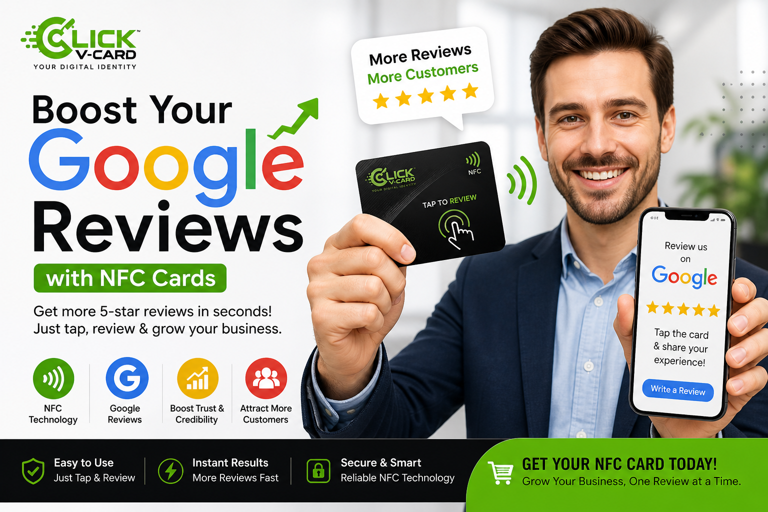 Google Review NFC Card for business growth India